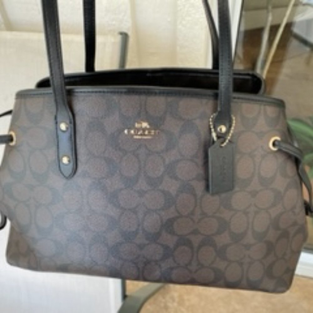 COACH Drawstring Carryall In Signature Canvas*** - Picture 12 of 13